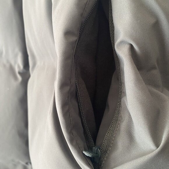 Uniqlo Womens Long Two Way Zip Hooded Ultra Light Down Packable Gray Size XS - Picture 7 of 16